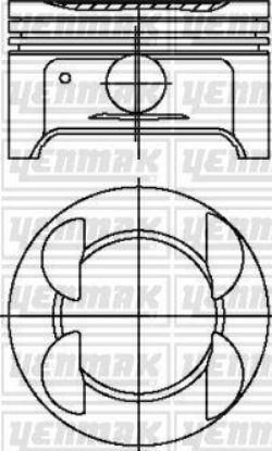 PİSTON+SEGMAN 7900 MM 0.50  FORD FOCUS MONDEO 04- 115-123PS resmi