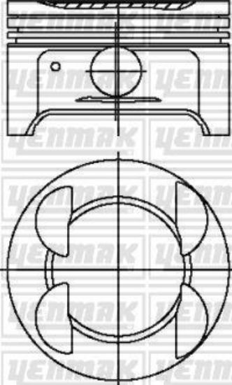 PİSTON+SEGMAN 7900 MM 0.50  FORD FOCUS MONDEO 04- 115-123PS resmi