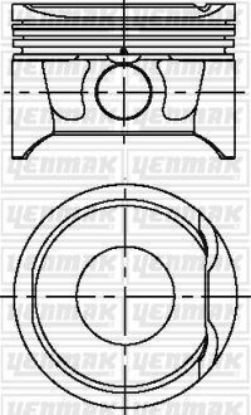 MOTOR PİSTON+SEGMAN LGN-MGN-CLIO II 1.6 16V 79.50 ÇAP 0.25 resmi