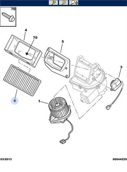 POLEN FİLTRESİ 406 1.8/2.0/2.2 HDİ/AHC102/PEUGEOT resmi