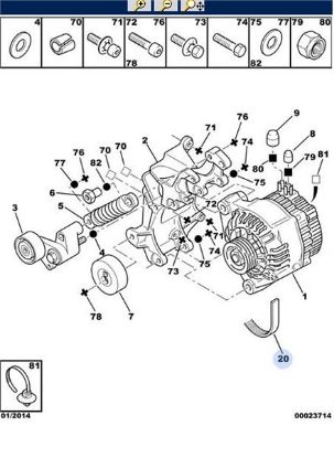 ALTERNATÖR KAYIŞI 6 PK 1744 206-406-4007 DW10TD resmi