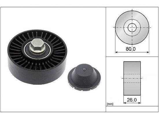 V KAYIŞI GERGİ RULMANI    E81-E87-E88-E90 resmi