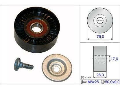 ALTERNATÖR GERGİ RULMANI SPRINTER 216-316  08 C SERİSİ (W204-S204) C180 KOMPRESÖR resmi
