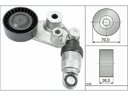 ALTERNATÖR GERGİ RULMANI (KÜTÜKLÜ) SSANGYONG ACTYON 2.0-KYRON 2.0-2.7 05=> resmi