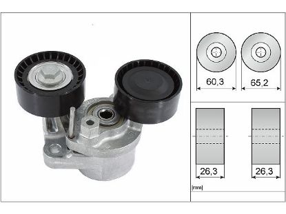 GERGİ RULMANI V KAYIŞI KÜTÜKLÜ      BMW 1/3/5/6/7/X1/X3 resmi