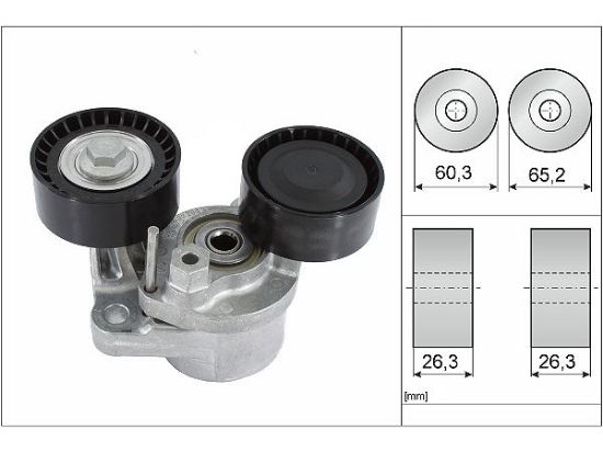 GERGİ RULMANI V KAYIŞI KÜTÜKLÜ      BMW 1/3/5/6/7/X1/X3 resmi
