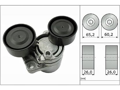 GERGİ RULMANI V KAYIŞI KÜTÜKLÜ    BMW 3/5/6/7/X1/X5/X6 resmi
