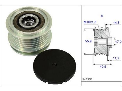 ALTERNATÖR KASNAĞI   CRAFTER-T5-CADDY-GOLF 04-> resmi