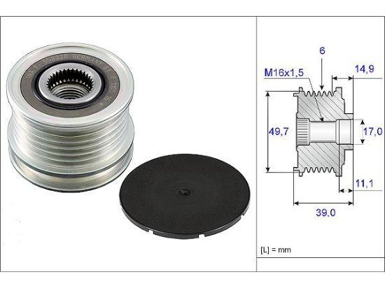 ALTERNATÖR KASNAĞI    W203-W210-W220 resmi
