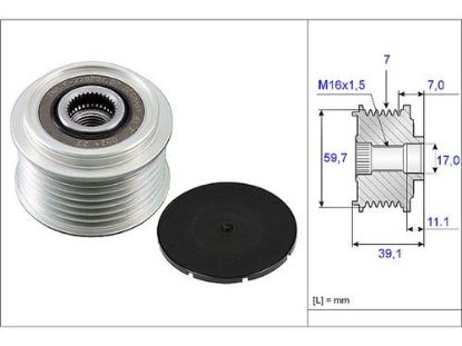 ALTERNATÖR KASNAĞI (RULMANLI) MASTER II-MOVANO-NISSAN PATROL-TERRANO 3.0 03=> resmi
