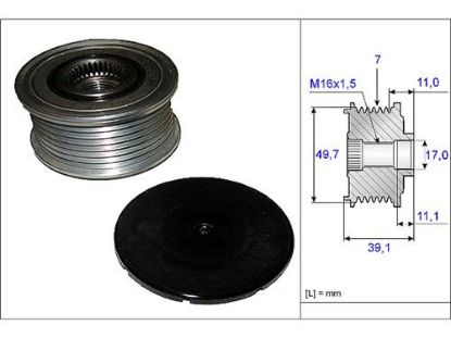 ALTERNATÖR KASNAĞI RULMANLI MERCEDES CLS (C219)-E SERISI (W211-S211-W212-S212)-S SERI (W220-W221) resmi
