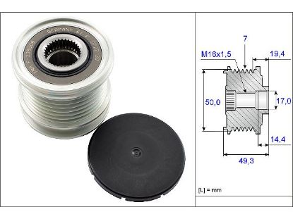 ALTERNATÖR RULMANI     300C-G.CHEROKEE III-C/E/S SERİ resmi