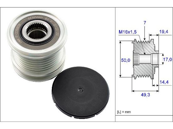 ALTERNATÖR RULMANI     300C-G.CHEROKEE III-C/E/S SERİ resmi