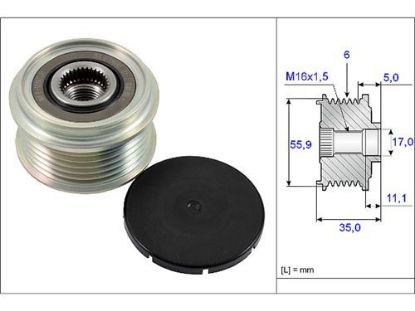 ALTERNATÖR GERGİ RULMANI AMAROK-TOUAREG-A4-A5-A6-Q5-Q7 2.0-2.7-3.0  resmi