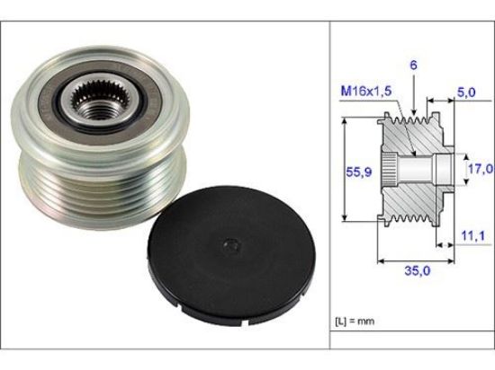 ALTERNATÖR GERGİ RULMANI AMAROK-TOUAREG-A4-A5-A6-Q5-Q7 2.0-2.7-3.0  resmi