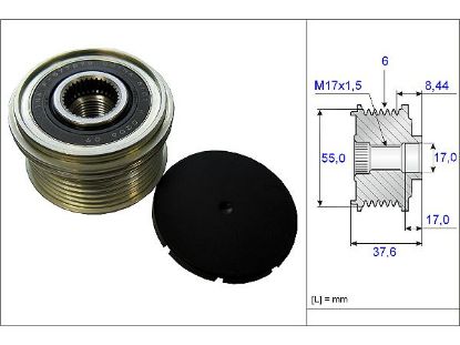 ALTERNATÖR GERGİ RULMANI    MAZDA 6  02-> resmi