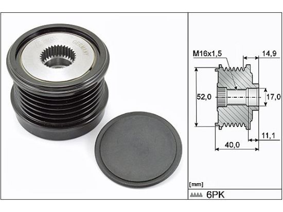 ALTERNATÖR GERGİ RULMANI MERCEDES BENZ C180-C200 13=> resmi