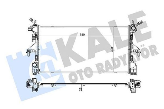 RADYATÖR SU BOXER III-DUCATO-JUMPER  EURO5 (MT) resmi