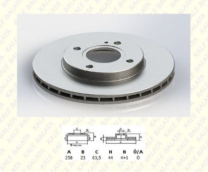 FREN DİSK AYNASI ÖN   FIESTA VI-MAZDA II 07-17> resmi