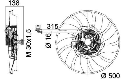 KLİMA FAN MOTORU   DISCOVERY IV 3.0 resmi