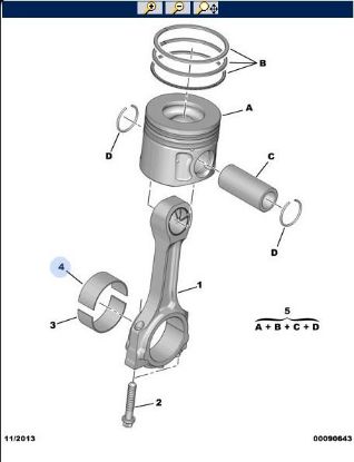 KOL YATAK 0,25  BOXER III 2.2HDI resmi