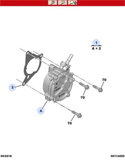 VAKUM POMPASI  208-2008-308-3008-5008-PARTNER-RIFTER-BERLINGO-C3-C4-DS3 resmi