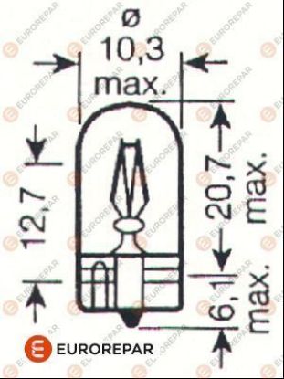 ERP AMPUL  12V-W5W resmi