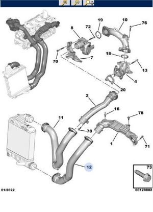 TURBO HAVA HORTUMU 308-508-3008-5008 resmi