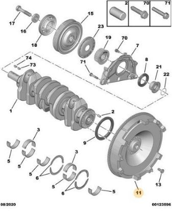 KOMPLE VOLANT   BOXER III-JUMPER III  DW12RUC FAP 121KW resmi