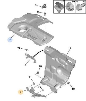 MOTOR ARKA BAKALİT BAĞLANTI AYAĞI 301-308-508 resmi