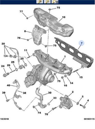 EGSOZ MANİFOL CONTASI 3008-5008 EXPERTIV 2.0 EURO6 resmi