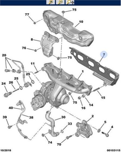 EGSOZ MANİFOL CONTASI 3008-5008 EXPERTIV 2.0 EURO6 resmi