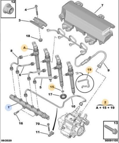 ENJEKTÖR kalem  BOXER III-TRANSIT V347 130/150BG resmi