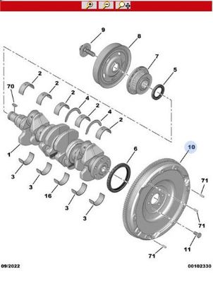 KOMPLE VOLAN   208-308-2008-3008-5008-301-EXPERT IV-PARTNER-RIFTER-TRAVELLER-C3-C4 DV6FD resmi