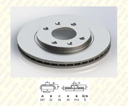 ÖN FREN DİSK AYNASI 106-206-306-SAXO-XSARA 1.4-1.6 resmi