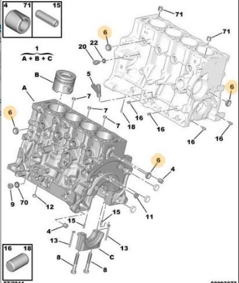 BİLYA YATAK KAPAĞI 206-307-PARTNER-BIPPER (27MM) resmi