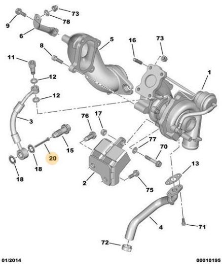 TURBO YAĞ HORTUM FİLTRESİ resmi