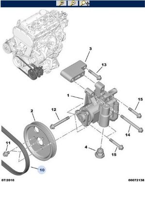 ERP DİREKSİYON POMPA KAYIŞI 4 PK 922 BOXER 06-> OEM 4009.Q4 resmi