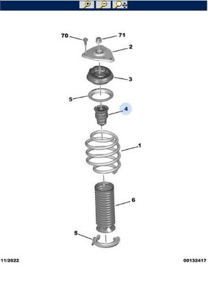 AMORTİSÖR TAKOZU 3008 5008 RİFTER resmi
