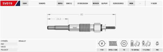 ISITMA BUJİSİ  DUCATO-BOXER-MASTER 2.8HDI/11V resmi