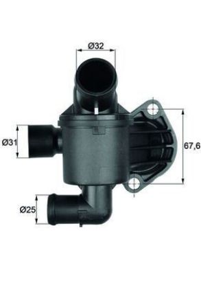 TERMOSTAT KOMPLE VW AMAROK-CRAFTER 2.0 TDI  CKUB resmi
