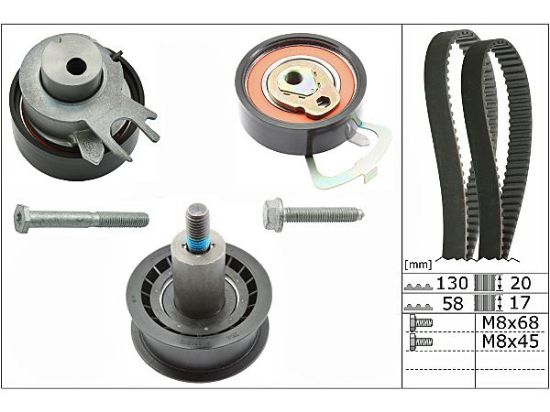 EKSANTRİK GERGİ KİTİ GOLF-BORA-CADDY II III-GOLF IV POLO-OCTAVIA 1.4-1.6 16V resmi