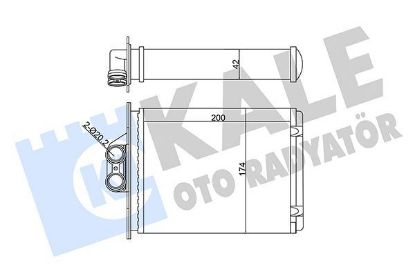 KALORİFER RADYATÖRÜ  VECTRA A/B  96-02 resmi