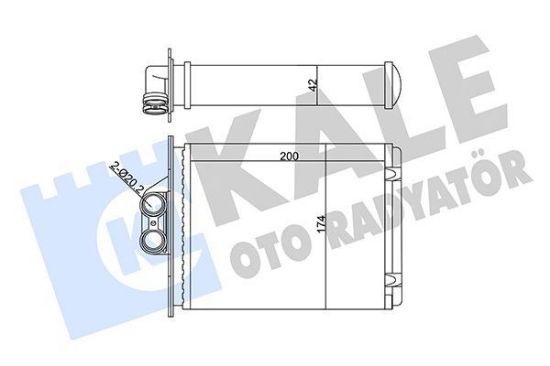 KALORİFER RADYATÖRÜ  VECTRA A/B  96-02 resmi