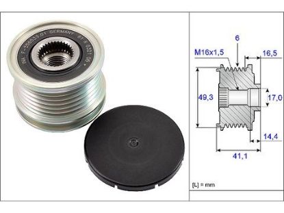 ALTERNATÖR RULMANI MİNİ R56-R57-R59 resmi