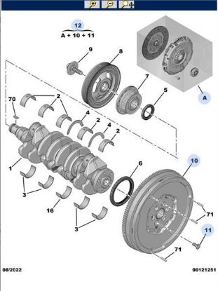 DEBRİYAJ SETİ+VOLAN     3008 II-301-308 II-5008 II-508 II-PARTNER-RIFTER-BERLINGO resmi