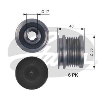 ALTERNATÖR KASNAĞI  GOLF-POLO-AMAROK-T6-A4-A6  CAGA/CDCA  01-> resmi
