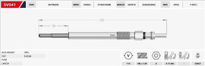 ISITMA BUJİSİ DOBLO-PUNTO-ASTRA-CORSA 1.3JTD/CTD/ resmi