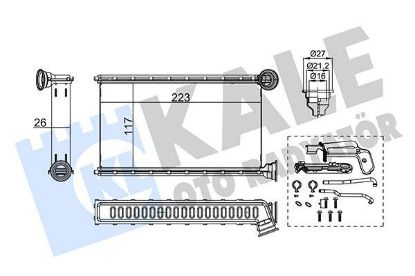 KALORİFER RADYATÖRÜ 108-C1 II-AYGO 1.0-1.2 14> resmi