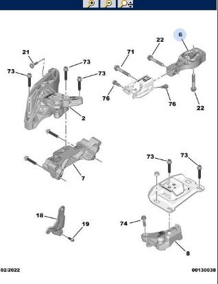MOTOR KULAĞI 208-2008-3008-PARTNER-RIFTER 1.5 HDI DW6 resmi